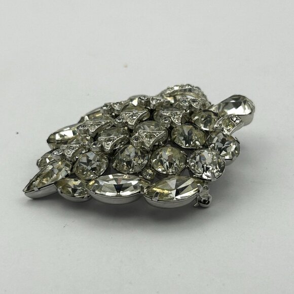 Eisenberg Ice Brooch/Pin Rhinestones Hollywood Glam Mid-Century Luxe - Picture 4 of 8